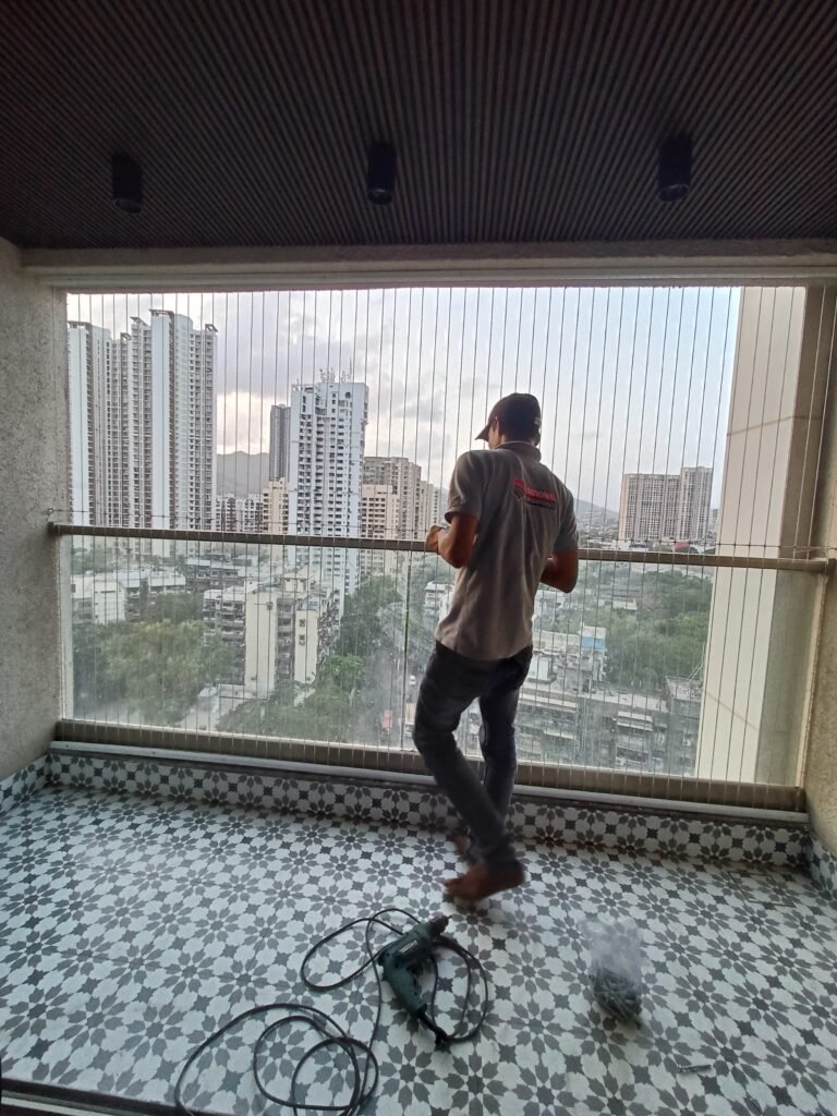 Invisible grill project in Navi Mumbai 6