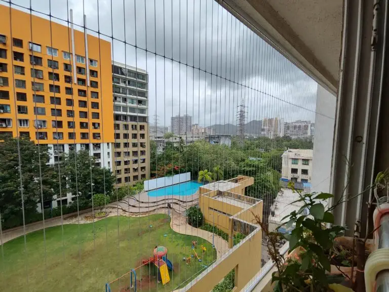 Invisible grill installation in Navi Mumbai